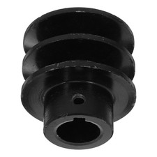 Motor Use V Belt Pulley Double Slot Pulley Black Cast Iron Long Lasting