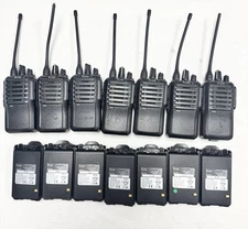 (LOT OF 7) ICOM IC-F4001 16 Channel Handheld Transceiver 2-way Radios