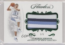 2019 Panini Flawless Collegiate Rookie Emerald 1/5 Cameron Johnson #19 Patch qy8