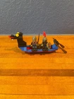 Lego - Castle - 1547 - Black Knight's Boat - 100% Complete - Heavy Wear