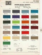 1970 DODGE CHALLENGER DART CHARGER POLARA MONACO CORONET PAINT CHIPS R-M