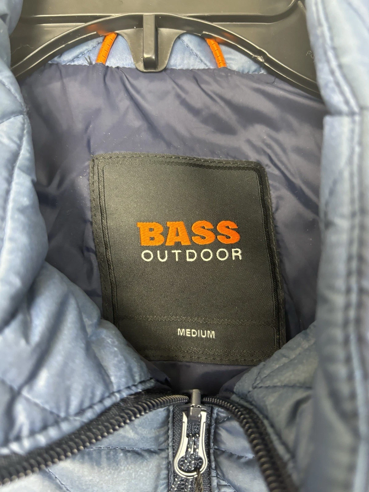Bass Outdoor Mens Quilted Puffer Jacket Size Medium / M Navy Blue - product detail image 8