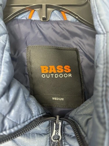 Bass Outdoor Mens Quilted Puffer Jacket Size Medium / M Navy Blue image 8