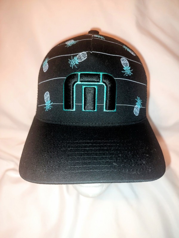 Travis Mathew Hat Cap Adult Snapback Black Pineapple Yupoong Trucker Flex Fit