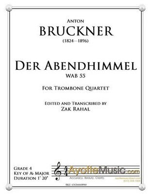 Bruckner - Der Abendhimmel, arr. Rahal 