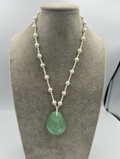 Vintage Statement Faux Pearl Seed Bead Necklace Retro Festival Boho Hippie