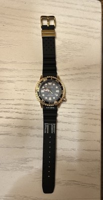 Citizen Promaster Diver BN0163-00H Eco-drive Black Gold Upgraded Band