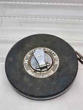 Vintage Lufkin Ni-Clad Royal 100 ft. Steel Tape Made in USA/ Collectible