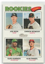 2026 Topps Heritage Joe Rock Carson Seymour Elvis Alvarado Alan Rangel 389 RC SP