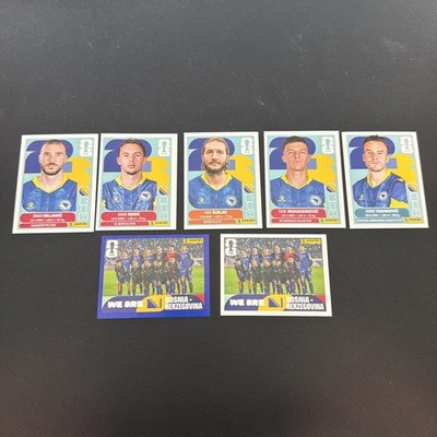 Panini FIFA World Cup 2026 Bosnia-Herzegovina  BIH Lot 7 Stickers Blue We Are