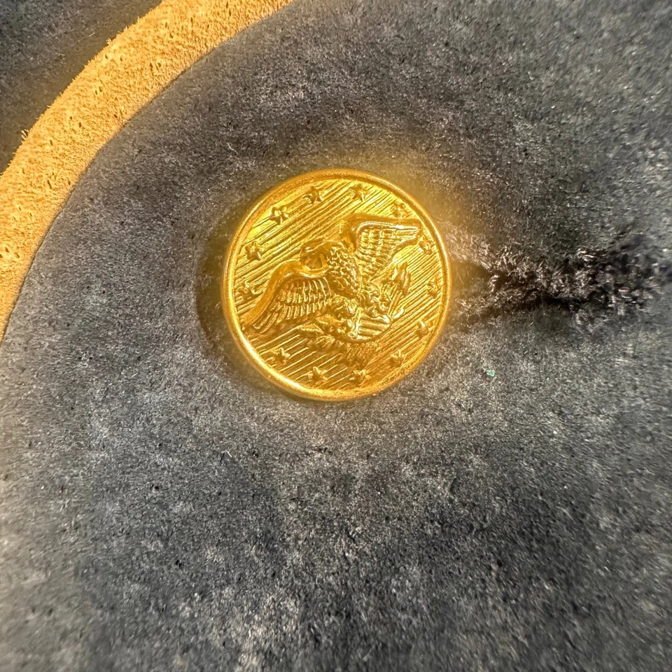 Chaleco Scully Gamuza Tachonado Mujer M Azul Marino Dorado Botón Vaquera Occidental Rodeo Foto 3 de 4