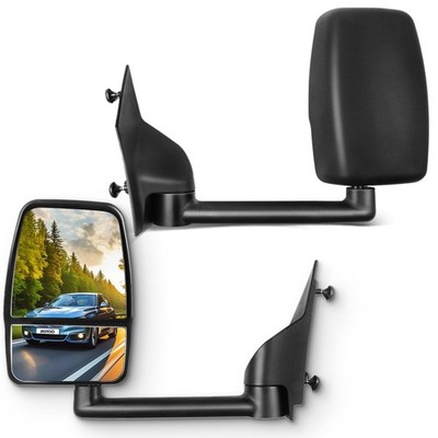 Side View Mirror Pair Fit 2003-2011 Manual Folding Non-Heated GM1320426