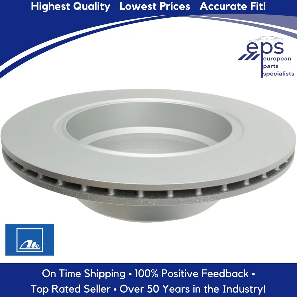 BMW X5 2002-06 disco de freno trasero rotor alemán Ate recubierto Alemania 34 21 6 756 849 Foto 3 de 4