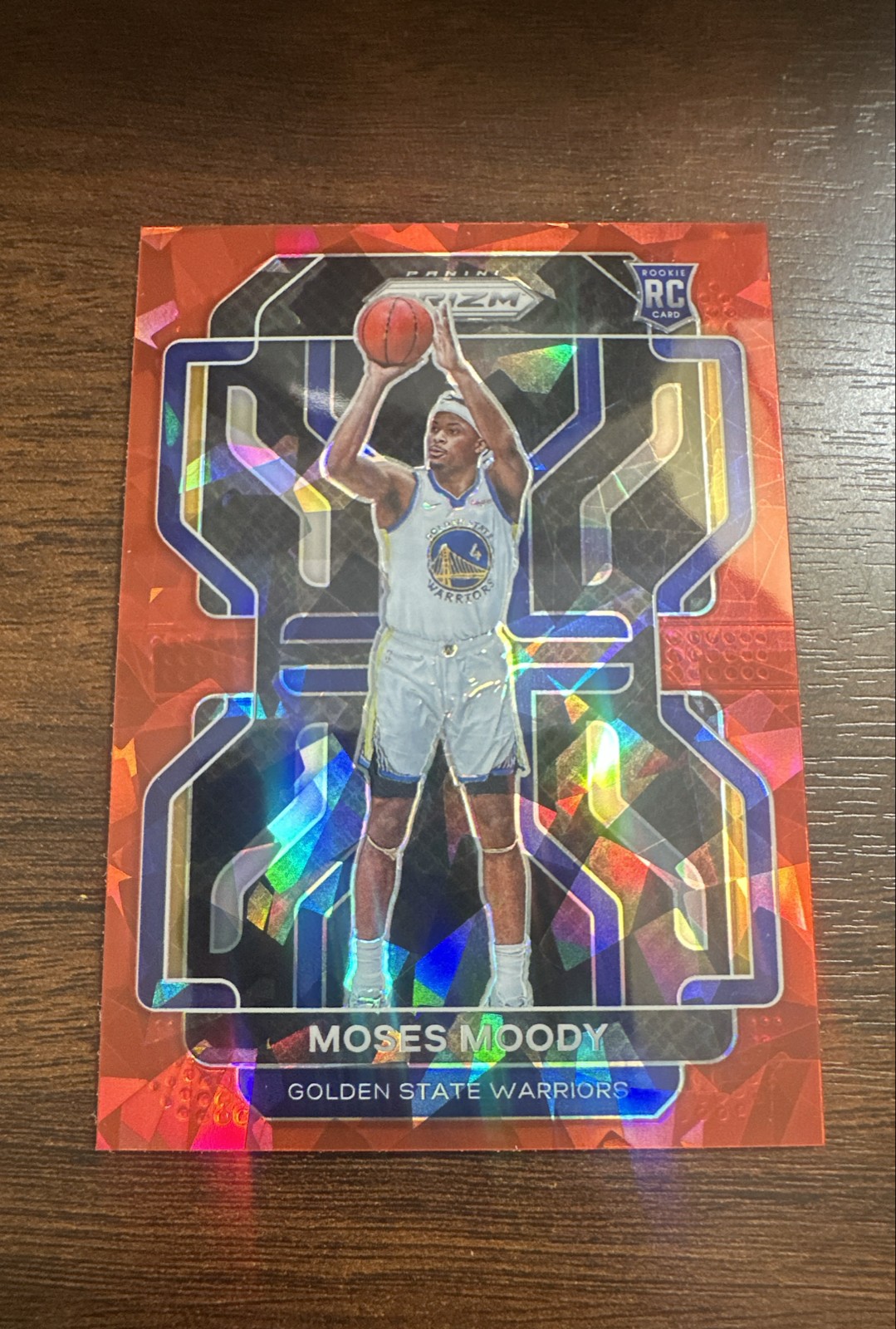 2021-22 Panini Prizm - Moses Moody #308 Red Ice Prizm (RC)