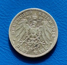 Deutschland - 3 Mark 1910 A - Preussen - XF+