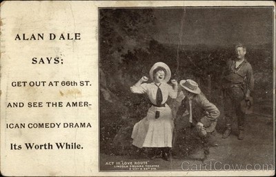 Theater Scene ''Its Worth While'' 1906 York,NY Antique Postcard 1c stamp Vintage