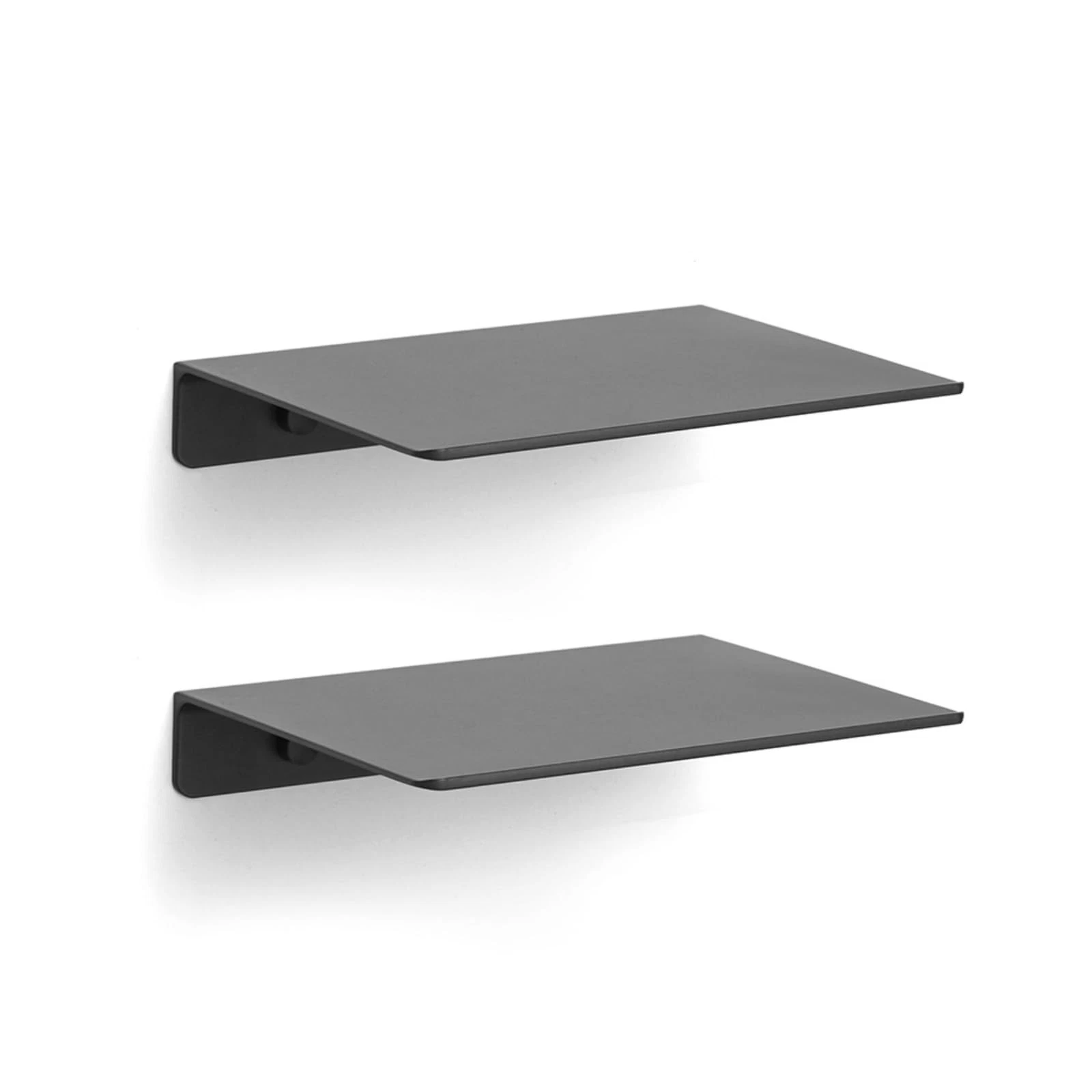 2Pcs Small Shelf for Wall Floating Shelf for Collectibles Aluminum Alloy Wall...