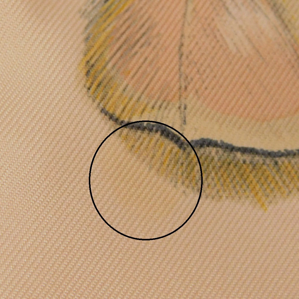 HERMES Feather Pattern Reversible Silk Angora Sca… - image 16