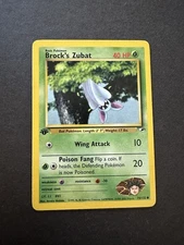 Pokemon Gym Heroes 1st Edition Brock’s Zubat 74/132