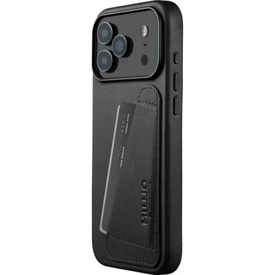 Handyhülle für iPhone 17 Pro Max Mujjo Case Cover Schutzhülle Etui Hülle Schwarz