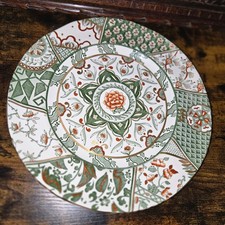 Vintage Masons Ironstone Applique Printed & Hand painted  Decorative Plate 10.5”