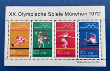 1972 Germany Souvenir Sheet #B490 - Munich Olympics - Mint MNH