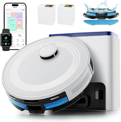 Lefant Lidar Robot Vacuum and Mop, 75-Day Self-Emptying, 6000Pa Strong Suction,