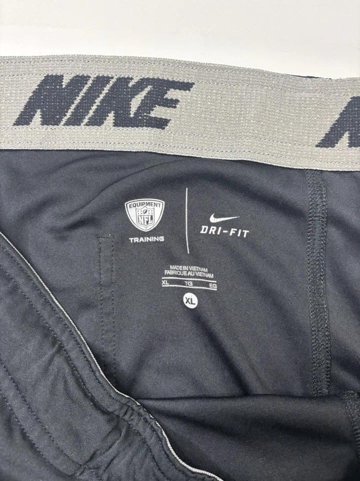 Nike NFL Equipment Dri-fit New Orleans Saints Black Shorts Size XL Back Pocket - Image 4 of 4