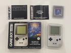 Nintendo Game Boy Pocket Silver Handheld System GBP Boxed With Tetris Game