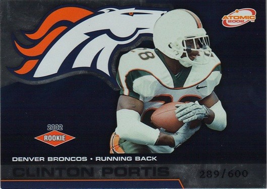 Clinton Portis Pacific Atomic #118 Non Die-Cut