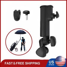 Golf Umbrella Holder Stand Clamp Adjustable for Push Cart, Stroller Trolley Bike