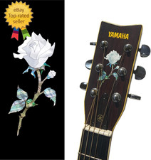 Inlaystickers Inlay Sticker for Guitar Headstock - Single Rose H-120SR
