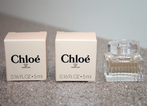 2 x Chloe Eau de Parfum  0.16 oz .16 / 5mL Travel Size Mini dabber perfume 0.32