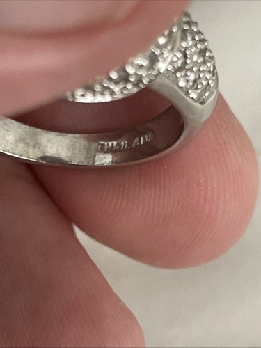 Sterling CZ Ring Thailand Size 9.5 - Picture 7 of 9