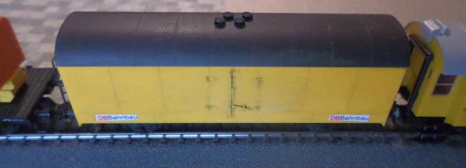 Roco 5100002-2 Wagen-Set "Kranzug"  der Bahnbau Gruppe mit Güter-/Gerätewagen - Bild 3 von 4