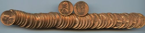 1954 D Lincoln Wheat Cent  Uncirculated Roll #50  * No Reserve *