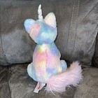 Shimmer Unicorn Cat Kitten Plush Stuffed Animal 12" Gund Pastel Tie Dye -So Soft — photo 3