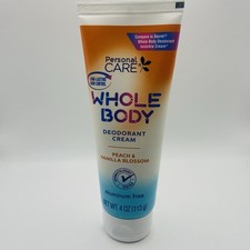 Whole Body Deodorant Cream 24 hr protect Personal Care 4 Oz Invisible alum free