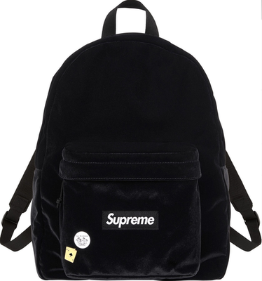 Supreme Velvet Backpack - Black - NEW | eBay