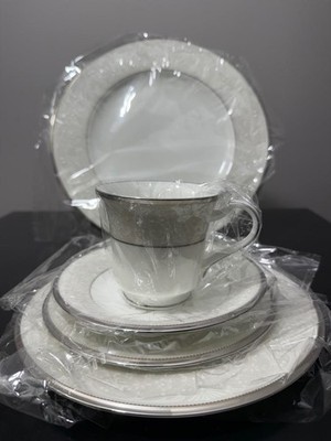 Noritake Silver Palace 5 Piece Place Setting ALL New in Box