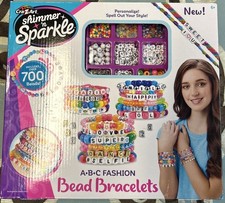 Shimmer 'N Sparkle ABC Fashion DIY Bead Bracelets Kit, 800+ Beads