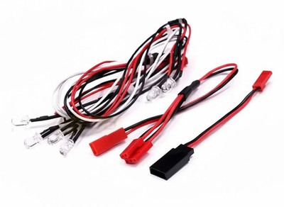 LED Light Set System for 1/10 Touring Car (6V) 4 White & 2 Red LEDs