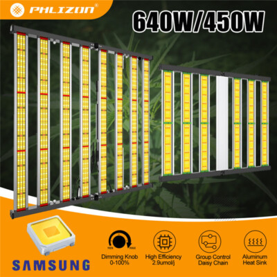 Phlizon FD6500 FD4500 BA4000 Grow Light Bar W/Samsung LED Full Spectrum Growing 