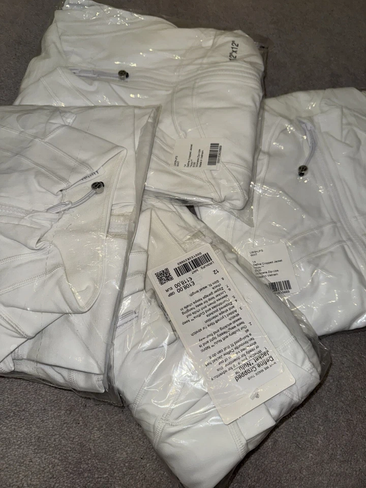 Lululemon Define Cropped Jacket - Brand New - White - UK 18 - Image 2 of 4
