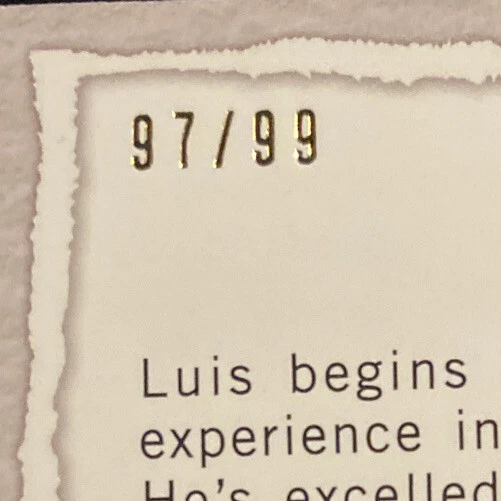 Luis Robert RC /99 2020 Topps Gallery Modern Artist BLUE PARALLEL SSP Rookie - Image 3 of 3