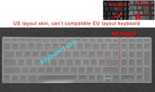 US Keyboard Skin Cover Protector for HP 15-K 15-j 17-j 15-d m7-K 15-g 15-Q 17-K