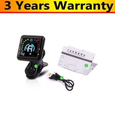 TZT MT90R 2-in-1 Tuner Metronome Recharge Clip on Tuner for Violin Bass Guitar