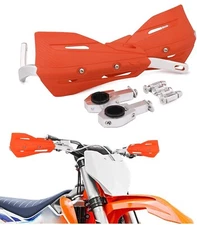 Motorcycle 7/8'' 1 1/8'' Hand Guards Universal For Dirt Pit Bike Racing Orange J