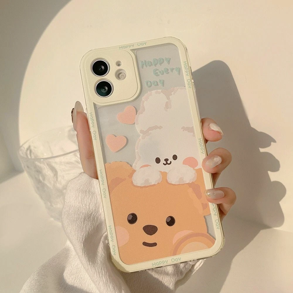 Japan Cute Card Slot Retro Case for iPhone 14 13 12 Mini 11 Pro