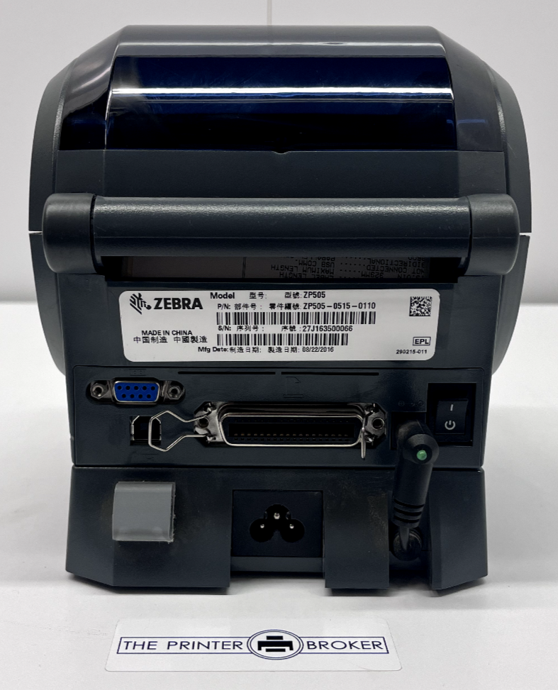 Zebra ZP 505 EPL Direct Thermal Label Printer ZP50505150110 USB